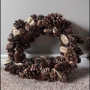 Gold Pine Cone Wreath
